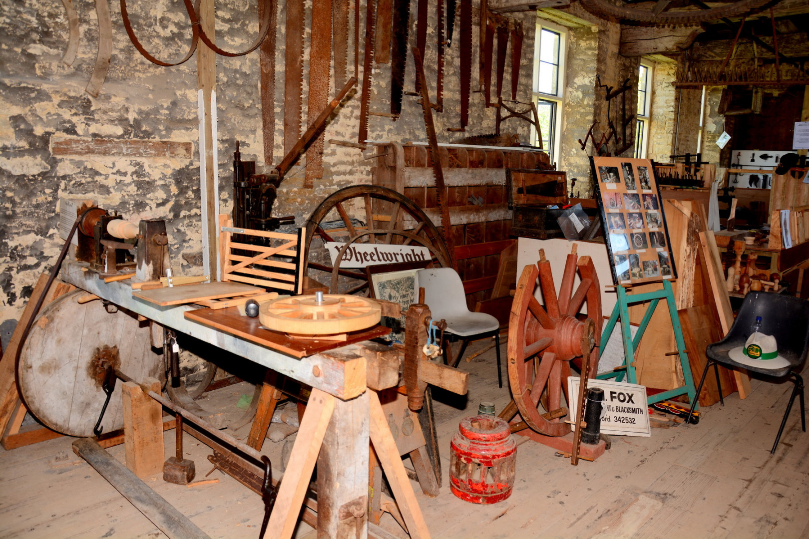 Combe Mill 10 Lefthand side of pattern shop from foremans end