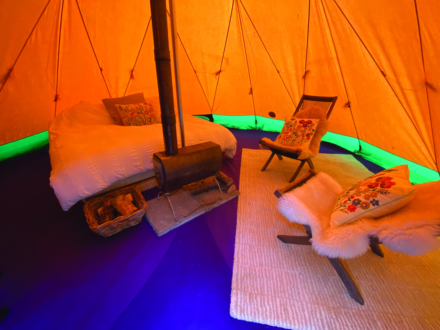 inside tipi